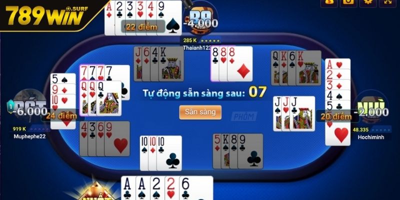 Game Bài Phỏm 789WIN - Giải Mã Luật Và Bí Kíp Chiến Thắng 2 Diễn biến của một ván bài Phỏm