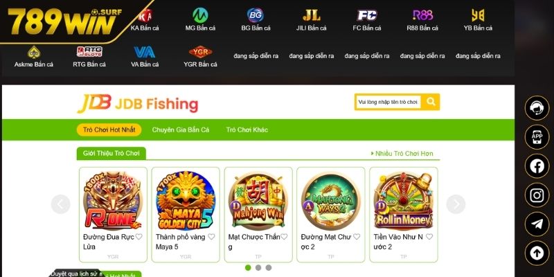 Bắn Cá JDB 789WIN - Trải nghiệm đỉnh cao nhận thưởng khủng 1 Giới thiệu sảnh game bắn cá JDB 789WIN